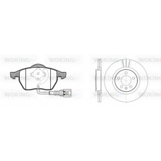 82903.06 WOKING Комплект тормозов, дисковый тормозной механизм