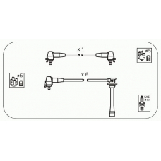 JP203 JANMOR Комплект проводов зажигания
