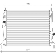 350213921000 MAGNETI MARELLI Радиатор, охлаждение двигателя