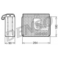 DEV09004 DENSO Испаритель, кондиционер