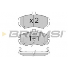 BP3197 BREMSI Комплект тормозных колодок, дисковый тормоз