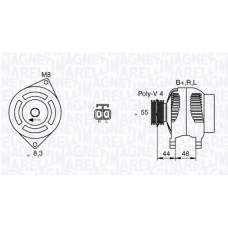 063532628010 MAGNETI MARELLI Генератор