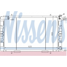 64018 NISSENS Радиатор, охлаждение двигателя