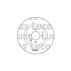 DF2631 TRW Тормозной диск