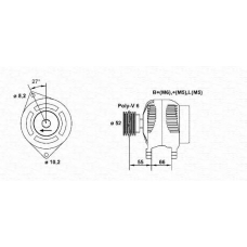 943355056010 MAGNETI MARELLI Генератор