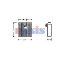 820013N AKS DASIS Испаритель, кондиционер