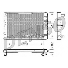 DRM33033 DENSO Радиатор, охлаждение двигателя