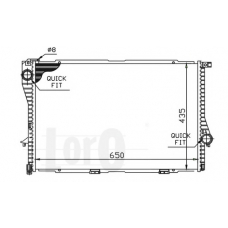 004-017-0006 LORO Радиатор, охлаждение двигателя