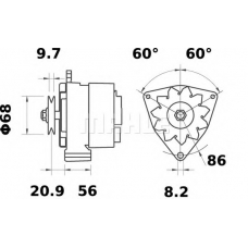 MG 604 MAHLE Генератор