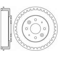 VBD54 MOTAQUIP Тормозной барабан