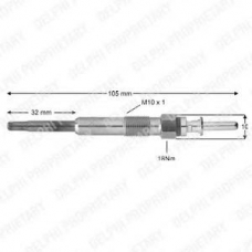 HDS372 DELPHI Свеча накаливания