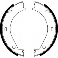 BS895 QUINTON HAZELL Комплект тормозных колодок, стояночная тормозная с