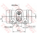 BWN103 TRW Колесный тормозной цилиндр