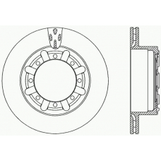 BDA2320.20 OPEN PARTS Тормозной диск