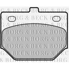 BBP1286 BORG & BECK Комплект тормозных колодок, дисковый тормоз