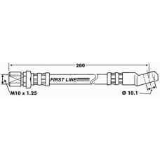 FBH6080 FIRST LINE Тормозной шланг