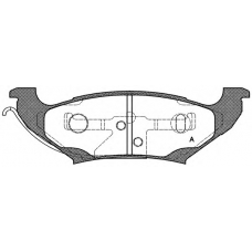 BPA0690.10 OPEN PARTS Комплект тормозных колодок, дисковый тормоз