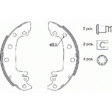 18492723285 S.b.s. Комплект тормозных колодок