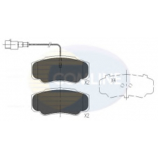 CBP16032 COMLINE Комплект тормозных колодок, дисковый тормоз