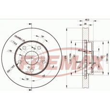 BD-3304 FREMAX Тормозной диск