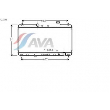 TO2235 AVA Радиатор, охлаждение двигателя