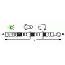 38-0065 KAGER Тормозной шланг