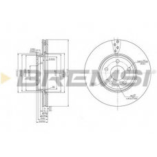 DBB663V BREMSI Тормозной диск