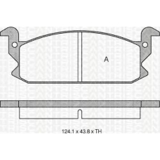 8110 41122 TRIDON Brake pads - front