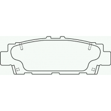 P 83 032 BREMBO Комплект тормозных колодок, дисковый тормоз