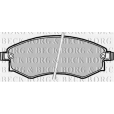 BBP1913 BORG & BECK Комплект тормозных колодок, дисковый тормоз