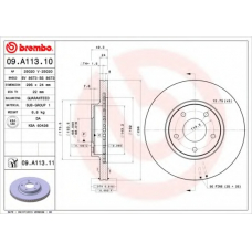 09.A113.11 BREMBO Тормозной диск