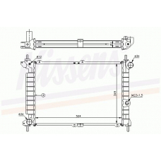 63291 NISSENS Охладитель, охлаждение двигателя