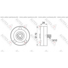 654140 AUTEX Паразитный / ведущий ролик, поликлиновой ремень