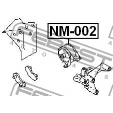 NM-002 FEBEST Подвеска, двигатель