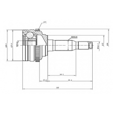 AW1510040A AYWIPARTS Шарнирный комплект, приводной вал