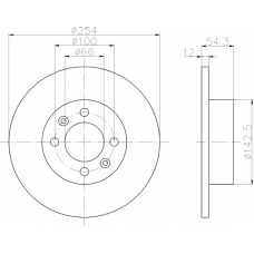 8DD 355 102-271 HELLA PAGID Тормозной диск