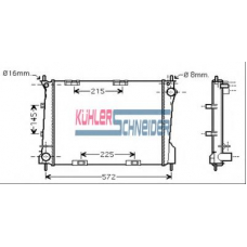 0900561 KUHLER SCHNEIDER Радиатор, охлаждение двигател