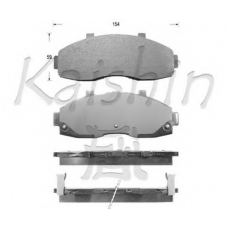 D7077 KAISHIN Комплект тормозных колодок, дисковый тормоз