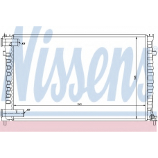 61322 NISSENS Радиатор, охлаждение двигателя