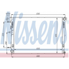 66676 NISSENS Радиатор, охлаждение двигателя