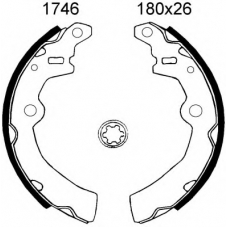 01746 BSF Комплект тормозных колодок