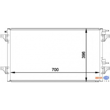 8FC 351 300-341 HELLA Конденсатор, кондиционер