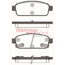 1432.02 METZGER Комплект тормозных колодок, дисковый тормоз