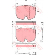 GDB1599 TRW Комплект тормозных колодок, дисковый тормоз