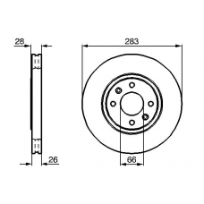 0 986 478 831 BOSCH Тормозной диск