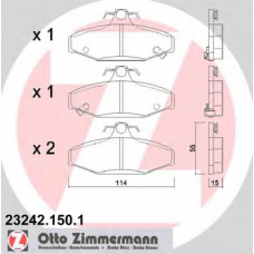 23242.150.1 ZIMMERMANN Комплект тормозных колодок, дисковый тормоз