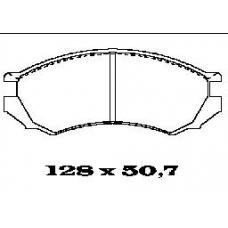 BL1280A1 FTE Комплект тормозных колодок, дисковый тормоз