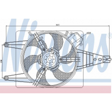 85100 NISSENS Вентилятор, охлаждение двигателя