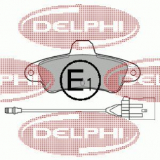 LP853 DELPHI Комплект тормозных колодок, дисковый тормоз
