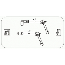 JP155 JANMOR Комплект проводов зажигания